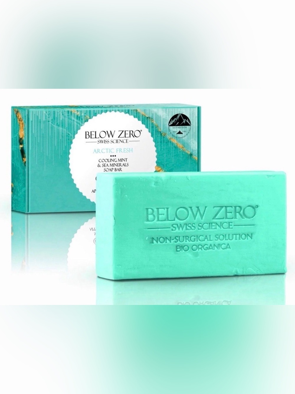 Below Zero Arctic Fresh Cooling Mint & Sea Minerals Soap Bar ~ Retail $99